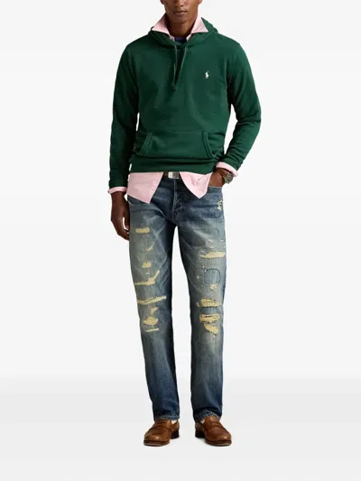 Polo Ralph Lauren Hoodie Mit Polo Pony-stickerei In Green