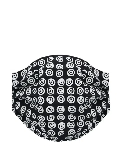 10 Corso Como Circle-print Face Mask In Black