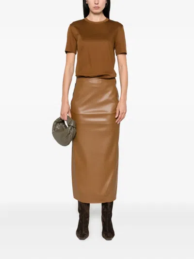 Max Mara Embroidered Flower Top In Burgundy