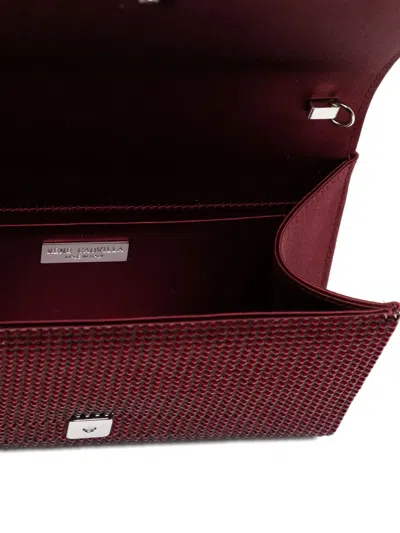 René Caovilla Aida Crystal-embellished Satin Clutch