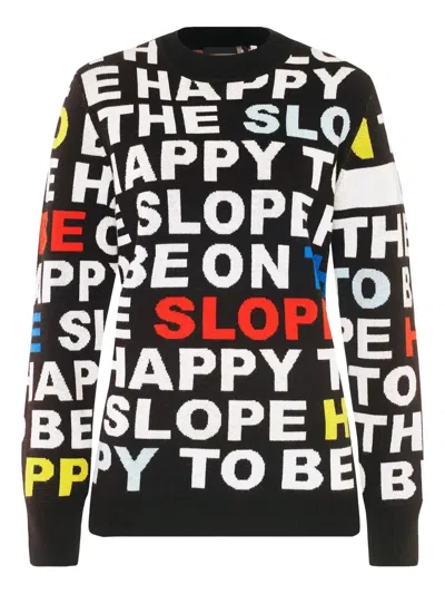 Toni Sailer Lettering Sweater In Black