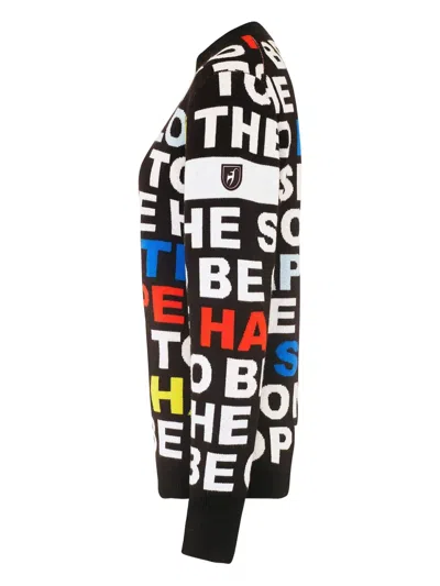 Toni Sailer Lettering Sweater In Black
