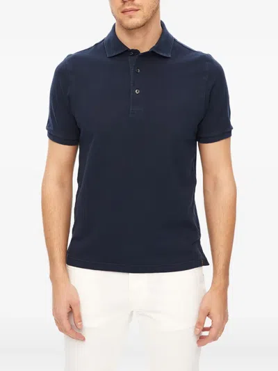 Gran Sasso Short-sleeved Knitted Polo Shirt