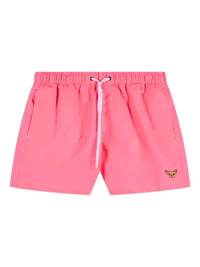 Sundek X Pelo Foundation Striped Swim Shorts In Red
