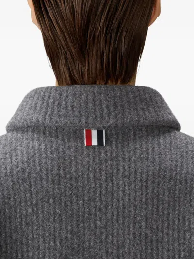 Thom Browne 4-bar Shawl-collar Bomber Jacket