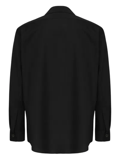 Giuliano Galiano Magik Zip-front Shirt In Black