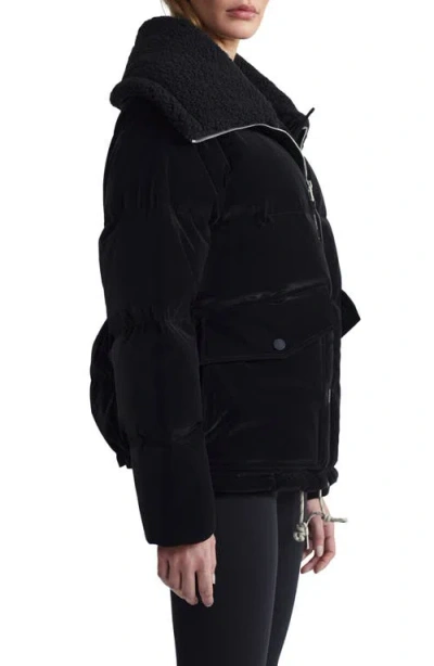 Varley Roseville Faux Suede 700 Fill Power Down Puffer Jacket