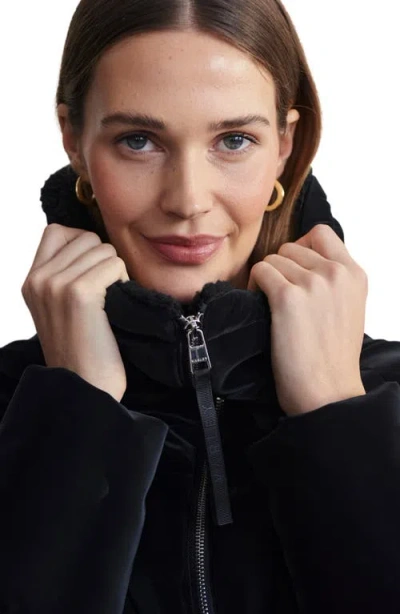 Varley Roseville Faux Suede 700 Fill Power Down Puffer Jacket