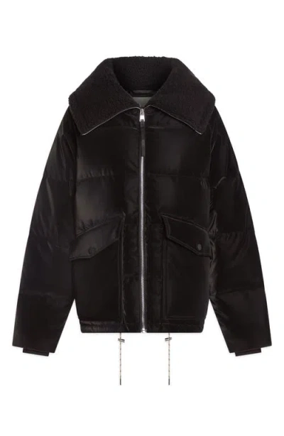 Varley Roseville Faux Suede 700 Fill Power Down Puffer Jacket