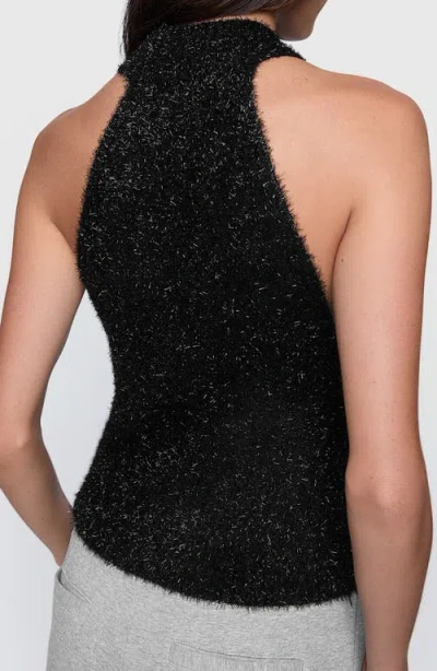 Rebecca Minkoff Sage Metallic Mock Neck Sleeveless Sweater