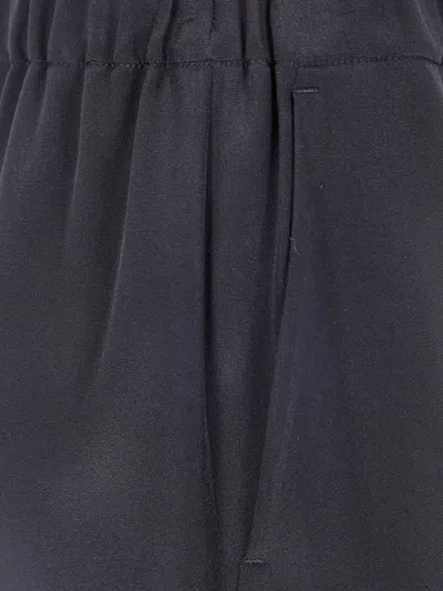 Max Mara Stretch Silk Boon Pant In Black