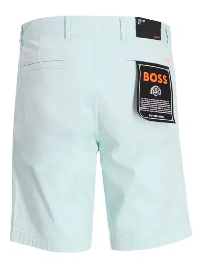 Hugo Boss Chino Slim Shorts 474 Open Blue In Blue