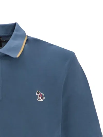 Paul Smith Poloshirt Mit Zebra-logo In Blue