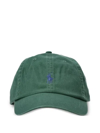 Polo Ralph Lauren Baseballkappe Mit Logo-stickerei In Green