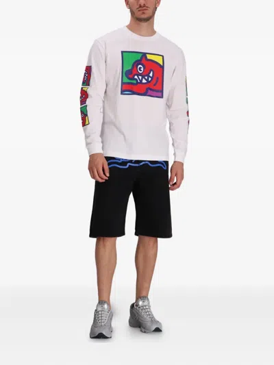 Icecream Pop Art Running Dog Langarmshirt In Multi