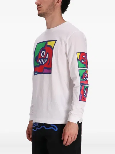 Icecream Pop Art Running Dog Langarmshirt In Multi