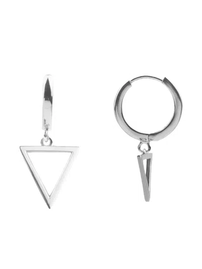 All The Luck In The World Triangle Hoop Earring