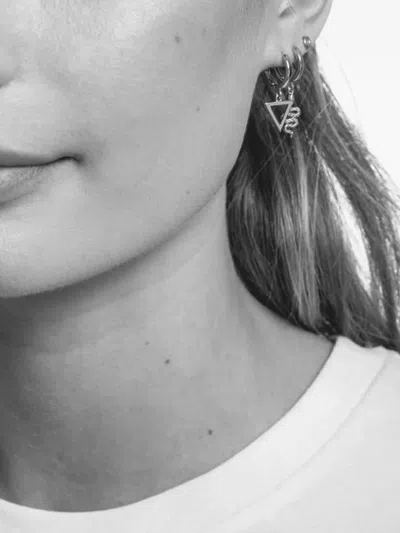 All The Luck In The World Triangle Hoop Earring