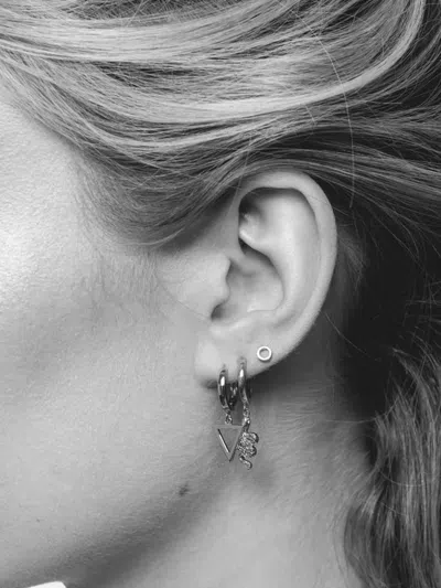 All The Luck In The World Triangle Hoop Earring