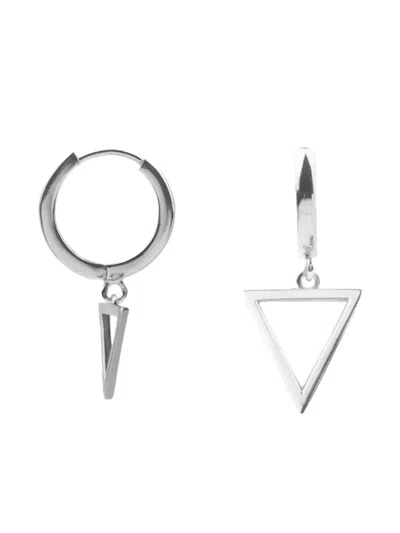 All The Luck In The World Triangle Hoop Earring