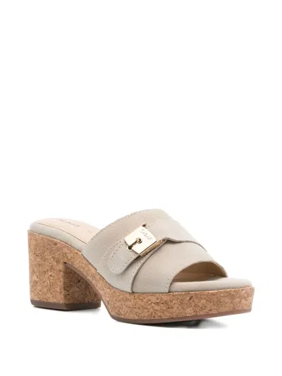 Scholl 75mm Ophelia Buckle-detail Cork Platform Sandals