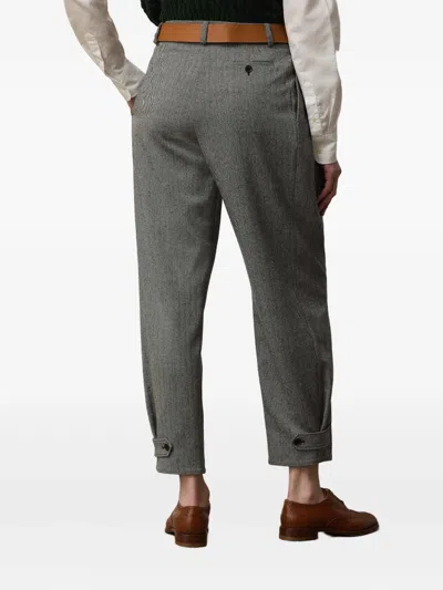 Ralph Lauren Jeanne Hose Mit Falten In Gray