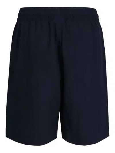 Emporio Armani Shorts Mit Logo-patch In Blue