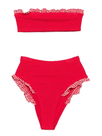 Hunza G Peggy Bikini In Red