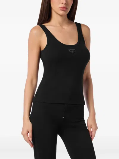Philipp Plein Geripptes Trägershirt