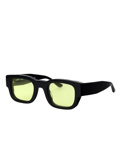 Thierry Lasry Rectangle-frame Sunglasses In Black