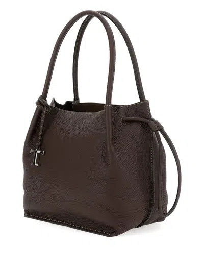Tod's Drawstring Leather Bucket Bag