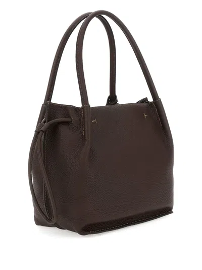 Tod's Drawstring Leather Bucket Bag