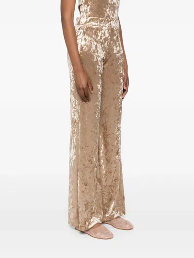 Forte Forte High Waist Casual Pants In Gold