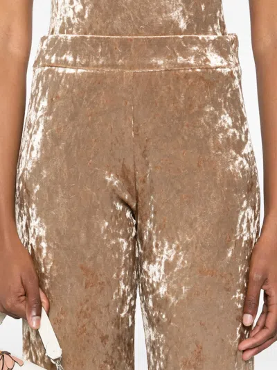Forte Forte High Waist Casual Pants In Gold