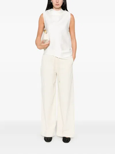 Max Mara Drawstring Trousers In Neutral