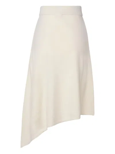 Mariuccia Milano Asymmetric High-waist Skirt In Neutral