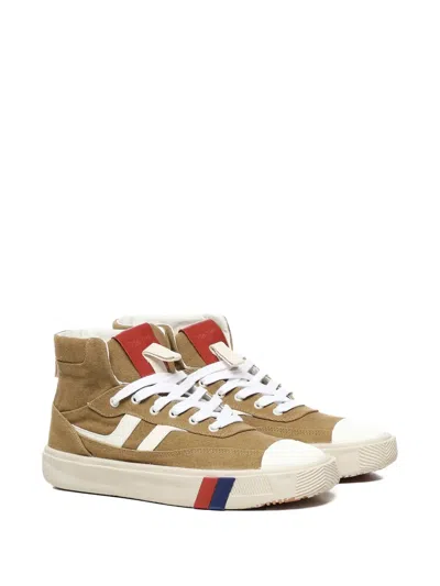 Pro-keds Royal Orbit Lace-up Stripe-detail Sneakers In Brown