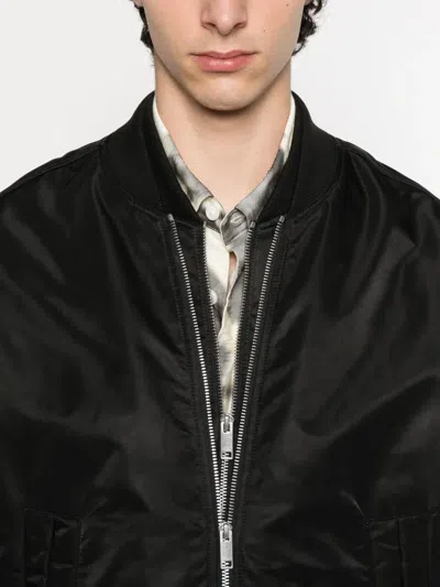 Axel Arigato Pen Layered Bomber Jacket In Black Polyamide In Black