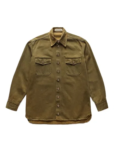 Namacheko Hank Denim Shirt Green In Green