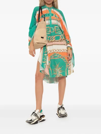 Balmain Chain-print Mini Dress