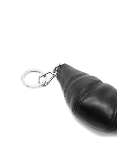 Lemaire Mini Croissant Keyring In Black