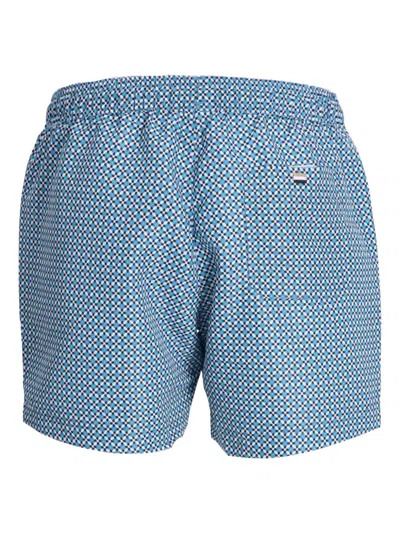Hugo Boss Badeshorts Mit Geometrischem Muster In White