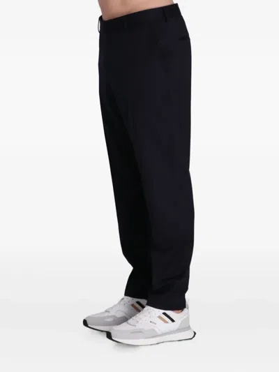 Hugo Boss Tapered Trousers In Black