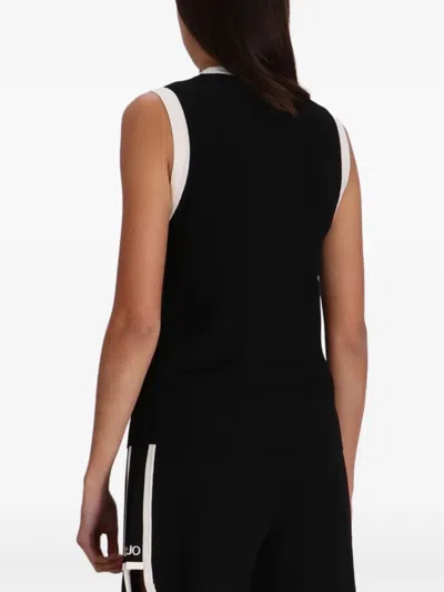 Liu •jo Geripptes Tanktop In Black