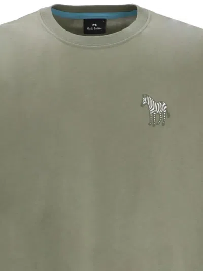 Paul Smith T-shirt Mit Zebradetail In Green