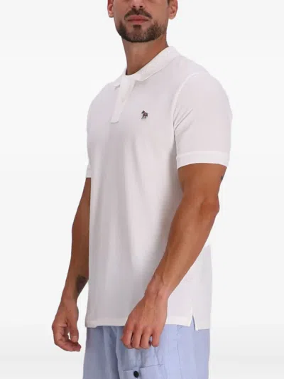 Paul Smith Poloshirt Mit Zebra-patch In White