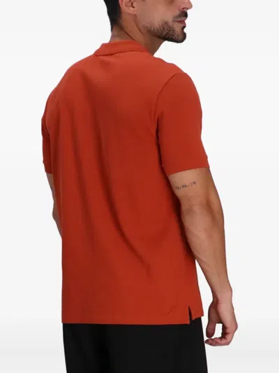 Paul Smith Poloshirt Mit Zebra-patch In Orange