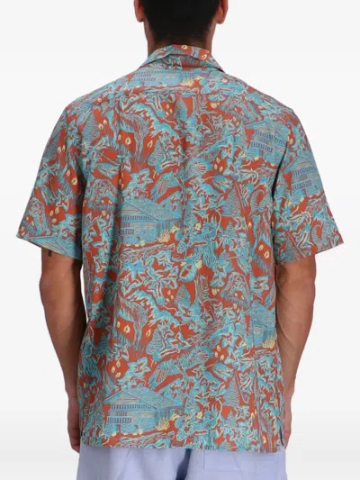 Paul Smith Graphic-print Shirt In Blue