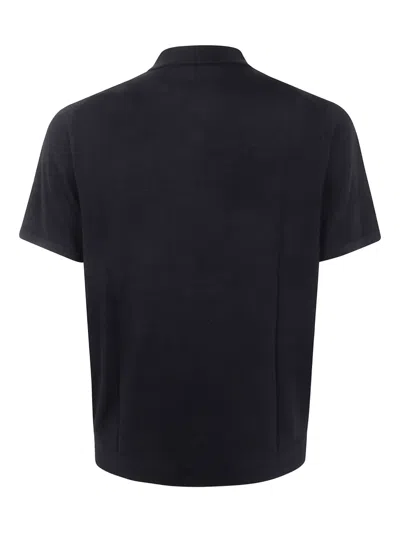 Michael Kors Core Merinos Short Sleeves Polo Embroider In Black