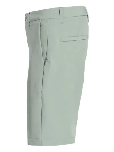 Hugo Boss Slim-fit Shorts In Water-repellent Stretch Fabric In Green